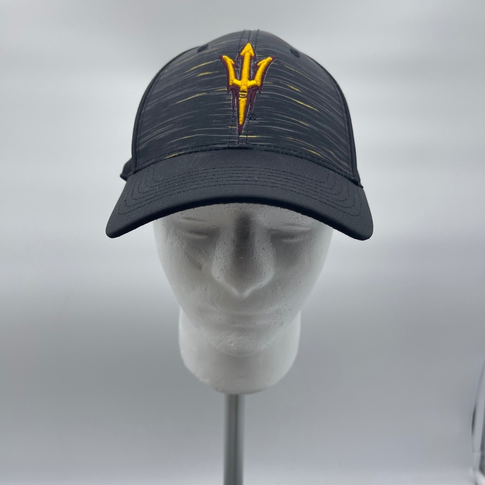 Top of the World Mens OSFM Black Cap ASU Arizona State Sun Devils Pitchfork Hat